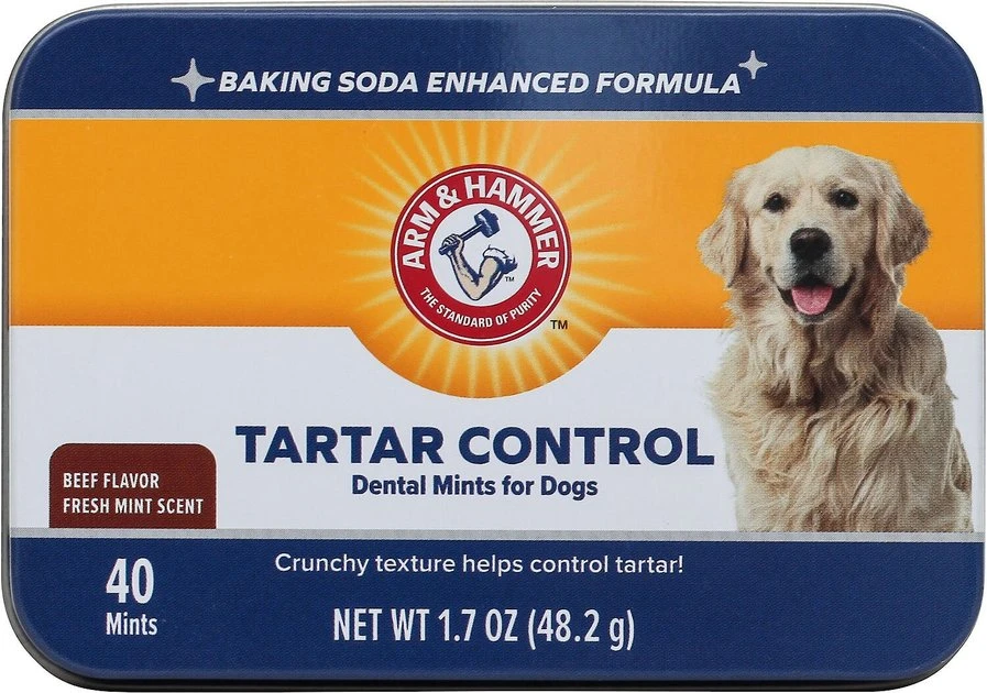 Arm & Hammer Tartar Control Dental Mints Beef Flavor Dog Dental Chews 3 Arm & Hammer Tartar Control Dental Mints Beef Flavor Dog Dental Chews