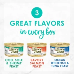 Fancy Feast||American Journey Fancy Feast Classic Seafood Feast Variety Pack Canned Food + American Journey Landmark Broths Seafood Variety Pack Wet Cat Food Complement Pouches -FANCY FEAST Sales 353371 PT2. SY630 V1639544206