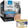 Fancy Feast||American Journey Fancy Feast Flaked Fish & Shrimp Feast Canned Food + American Journey Landmark Broths Seafood Variety Pack Wet Cat Food Complement Pouches 1 Fancy Feast||American Journey Fancy Feast Flaked Fish & Shrimp Feast Canned Food + American Journey Landmark Broths Seafood Variety Pack Wet Cat Food Complement Pouches -FANCY FEAST Sales 353376 MAIN. SY630 V1639521107