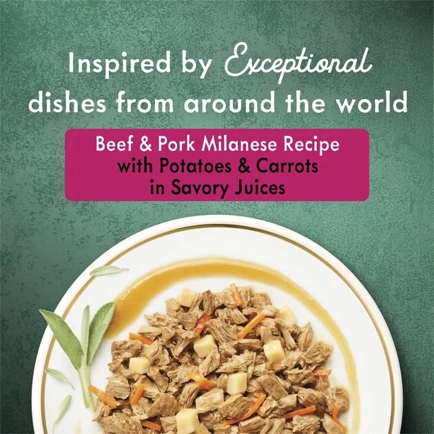 Fancy Feast Medleys Beef & Pork Milanese with Carrots & Potatoes in Savory Juices Wet Cat Food, 3-oz can, case of 24 4 Fancy Feast Medleys Beef & Pork Milanese with Carrots & Potatoes in Savory Juices Wet Cat Food, 3-oz can, case of 24 - Image 2