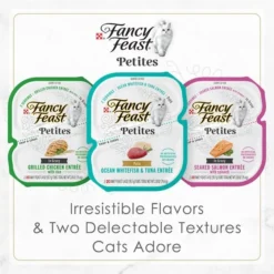 Fancy Feast Gourmet Pate Petites Tender Beef Entree Wet Cat Food, 2.8-oz tub, case of 12 -FANCY FEAST Sales 358573 PT5. SY630 V1649690496