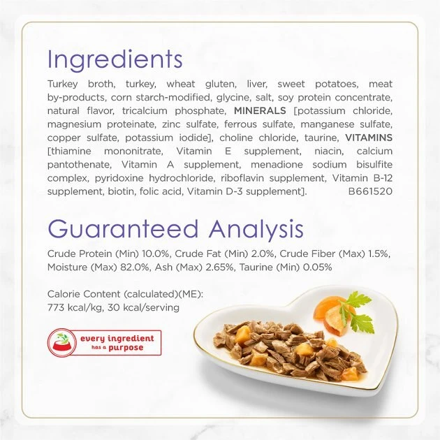 Fancy Feast Gourmet Gravy Petites Turkey & Sweet Potato Entrée Wet Cat Food, 2.8-oz tub, case of 12 7 Fancy Feast Gourmet Gravy Petites Turkey & Sweet Potato Entrée Wet Cat Food, 2.8-oz tub, case of 12 - Image 5