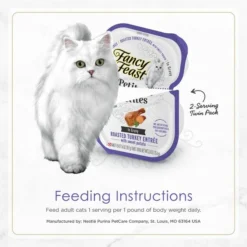 Fancy Feast Gourmet Gravy Petites Turkey & Sweet Potato Entrée Wet Cat Food, 2.8-oz tub, case of 12 17 Fancy Feast Gourmet Gravy Petites Turkey & Sweet Potato Entrée Wet Cat Food, 2.8-oz tub, case of 12 -FANCY FEAST Sales 358577 PT7. SY630 V1647919120