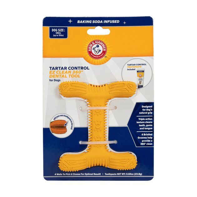 Arm & Hammer Ez Clean 360 Degree Dog Dental Tool Kit 3 Arm & Hammer Ez Clean 360 Degree Dog Dental Tool Kit