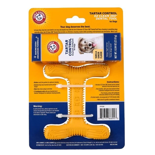 Arm & Hammer Ez Clean 360 Degree Dog Dental Tool Kit 4 Arm & Hammer Ez Clean 360 Degree Dog Dental Tool Kit - Image 2