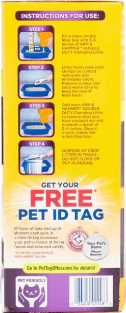 Arm & Hammer Litter Double Duty Scented Clumping Clay Cat Litter 13 Arm & Hammer Litter Double Duty Scented Clumping Clay Cat Litter -FANCY FEAST Sales 67025 PT6. SY630 V1523976211