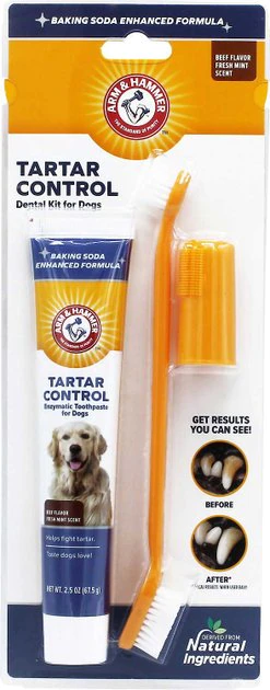 Arm & Hammer Tartar Control Beef Flavored Enzymatic Dog Dental Kit