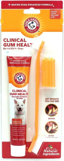 Arm & Hammer Clinical Gum Health Chicken Flavored Dog Dental Kit 3 Arm & Hammer Clinical Gum Health Chicken Flavored Dog Dental Kit