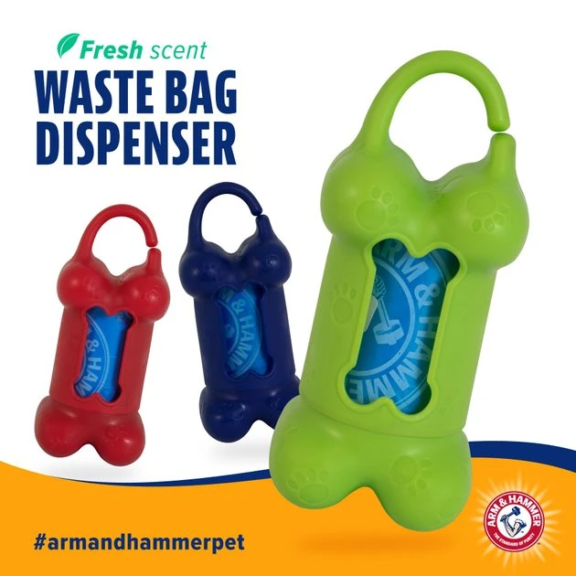 Arm & Hammer Bone Dispenser & Disposable Waste Bags, Color Varies 5 Arm & Hammer Bone Dispenser & Disposable Waste Bags, Color Varies - Image 3