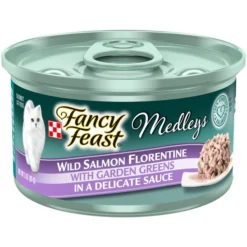 Fancy Feast Medleys Wild Salmon Florentine Canned Cat Food