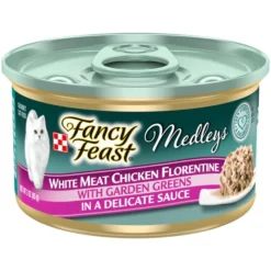 Fancy Feast Medleys White Meat Chicken Florentine Canned Cat Food