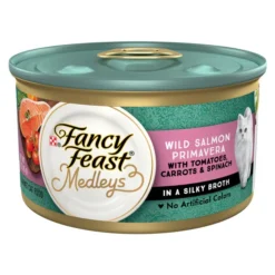 Fancy Feast Medleys Wild Salmon Primavera Canned Cat Food