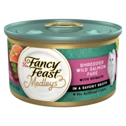Fancy Feast Medleys Shredded Wild Salmon Fare Canned Cat Food