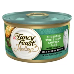 Fancy Feast Medleys Shredded White Meat Chicken Fare Canned Cat Food