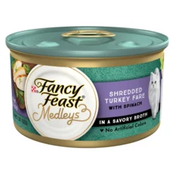 Fancy Feast Medleys Shredded Turkey Fare Canned Cat Food