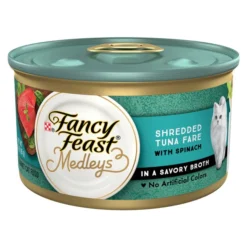 Fancy Feast Medleys Shredded Tuna Fare Canned Cat Food