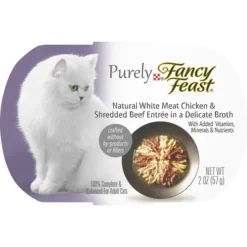 Fancy Feast Purely White Meat Chicken & Shredded Beef Wet Cat Food