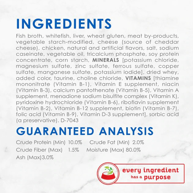 Fancy Feast Delights with Cheddar Grilled Whitefish & Cheddar Cheese Feast in Gravy Canned Cat Food 9 Fancy Feast Delights with Cheddar Grilled Whitefish & Cheddar Cheese Feast in Gravy Canned Cat Food - Image 7