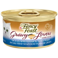 Fancy Feast Gravy Lovers Ocean Whitefish & Tuna Feast in Sauteed Seafood Flavor Gravy Canned Cat Food