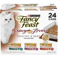 Fancy Feast Gravy Lovers Poultry & Beef Feast Variety Pack Canned Cat Food
