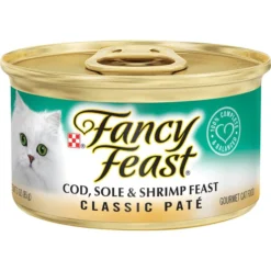 Fancy Feast Classic Pate Cod, Sole & Shrimp Feast Canned Cat Food