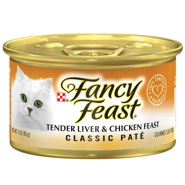 Fancy Feast Classic Tender Liver & Chicken Feast Canned Cat Food 3 Fancy Feast Classic Tender Liver & Chicken Feast Canned Cat Food