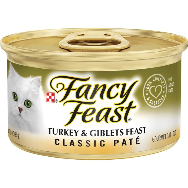 Fancy Feast Classic Turkey & Giblets Feast Canned Cat Food 3 Fancy Feast Classic Turkey & Giblets Feast Canned Cat Food