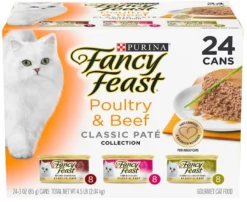 Fancy Feast Poultry & Beef Classic Pate Variety Pack Canned Cat Food