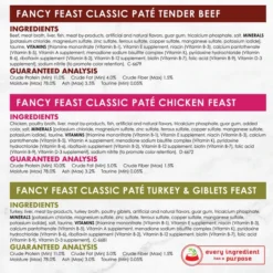 Fancy Feast Poultry & Beef Classic Pate Variety Pack Canned Cat Food 16 Fancy Feast Poultry & Beef Classic Pate Variety Pack Canned Cat Food -FANCY FEAST Sales 76049 PT5. SY630 V1606367210