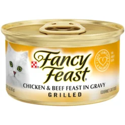 Fancy Feast Grilled Chicken & Beef Feast in Gravy Canned Cat Food