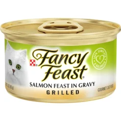 Fancy Feast Grilled Salmon Feast in Gravy Canned Cat Food