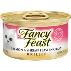 Fancy Feast Grilled Salmon & Shrimp Feast in Gravy Canned Cat Food