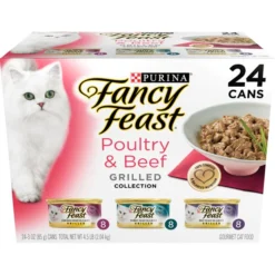 Fancy Feast Grilled Poultry & Beef Feast Variety Pack Canned Cat Food