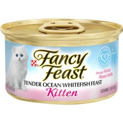Fancy Feast Kitten Tender Ocean Whitefish Feast Canned Cat Food