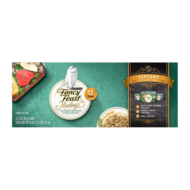 Fancy Feast Medleys Tuscany Collection Pack Canned Cat Food 3 Fancy Feast Medleys Tuscany Collection Pack Canned Cat Food