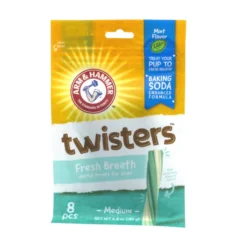 Arm & Hammer Twisters Fresh Breath Medium Mint Flavor Dog Dental Chews